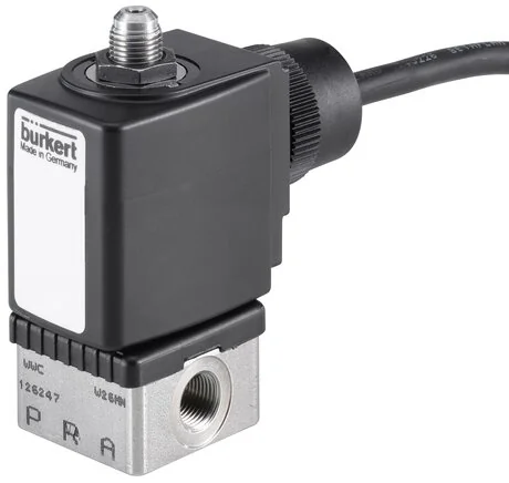 Burkert - 6014-C02,0FFVAGM82-6-024/UC-09-351963 - Elettrovalvola 3/2 vie, azionamento diretto