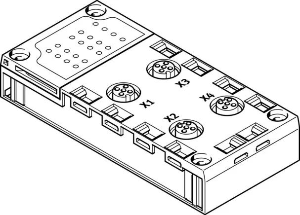 Festo - CPX-AB-4-M12X2-5POL-R-541254 - Blocco attacco