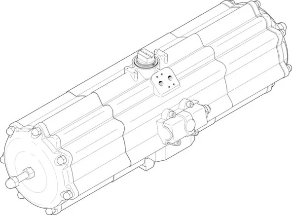 Festo - DAPS-2880-090-RS2-F16-T6-553209 - Attuatore rotante