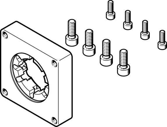 Festo - EAMF-A-44A/B/C-67A-S1-1476305 - Flangia motore
