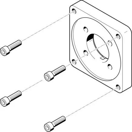Festo - EAMF-A-62A-140A-558022 - Flangia motore