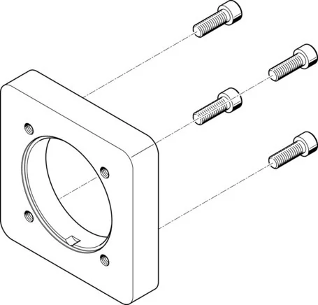 Festo - EAMF-A-95A-140A-558023 - Flangia motore