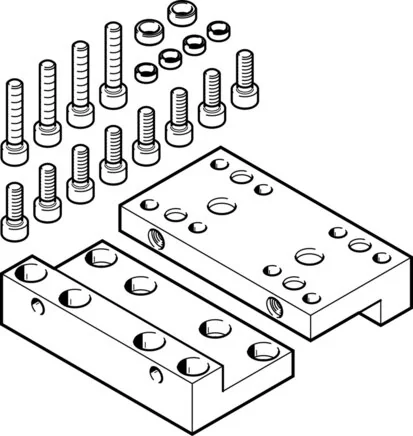 Festo - EHAM-H1-20-L2-80-1132369 - Kit piastra adattatore