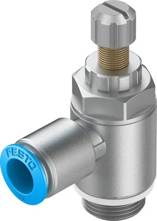 Festo - GRLA-1/4-QS-10-RS-D-534340 - Valvola di non ritorno con strozzamento
