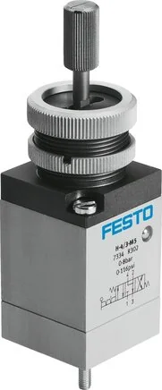 Festo - H-4/3-M5-7334 - Valvola a leva a spinta