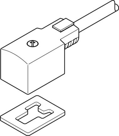Festo - KMV-1-24DC-2,5-LED-30939 - Cavo presa