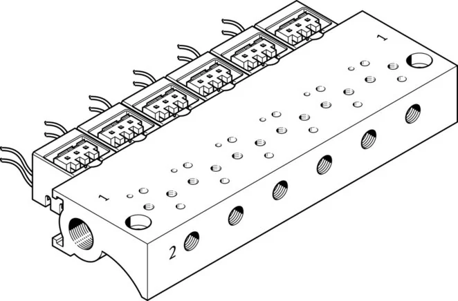 Festo - MHA1-P6-2-M3-PI-197229 - Blocco collettore