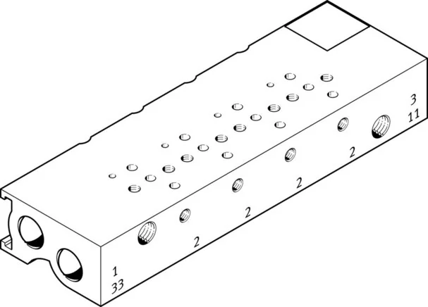 Festo - MHA1-PR6-3-M3-PI-PCB-197249 - Blocco collettore