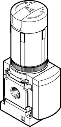 Festo - MS4-LRB-1/4-D6-VS-AS-Z-529482 - Valvola di regolazione pressione