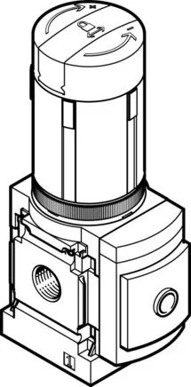 Festo - MS4N-LRB-1/4-D6-A8-AS-531793 - Valvola di regolazione pressione