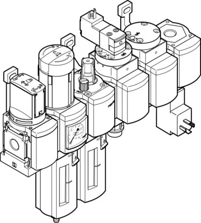 Festo - MSB6N-1/2:C3J3M1D7A1F3-WP-550504 - Unità di manutenzione combinata