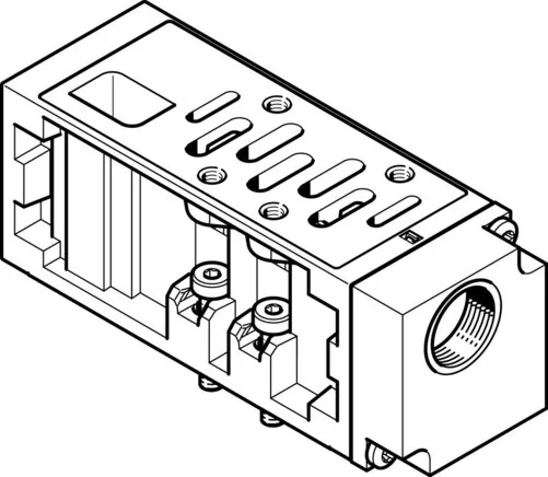 Festo - VABF-S1-2-P1A3-G12-555785 - Piastra di alimentazione verticale
