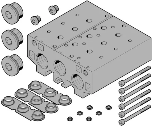 Festo - VABM-B10-30E-G34-4-8026361 - Blocco attacco