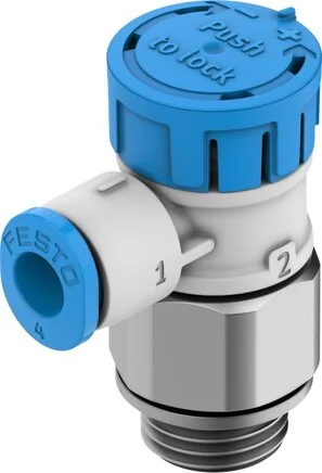 Festo - VFOE-LE-T-G18-Q4-F1A-8223994 - Valvola di non ritorno con strozzamento