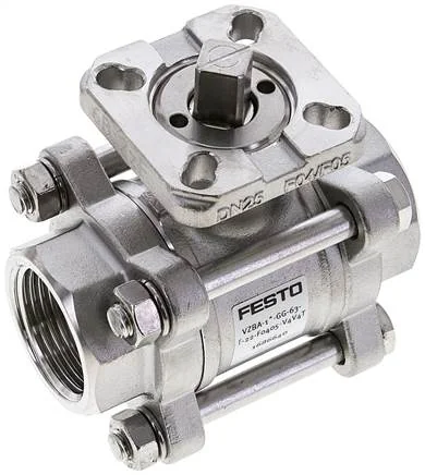 Festo - VZBA-1"-GG-63-T-22-F0405-V4V4T-1686640 - Valvola a sfera
