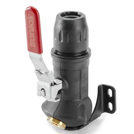Parker - 6678 17 21 - Staffa a muro 1 attacco 45° con valvola a sfera