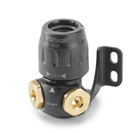 Parker - 6681 17 21 - Staffa a muro 2 attacchi 90° G1/2 D16,5