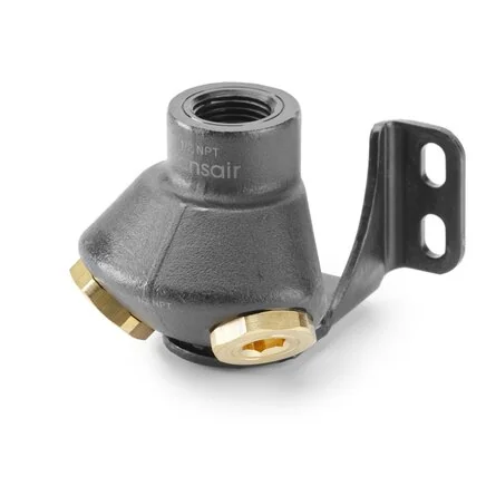 Parker - 6690 21 21 - Staffa a muro filettata 2 attacchi 45°, BSP