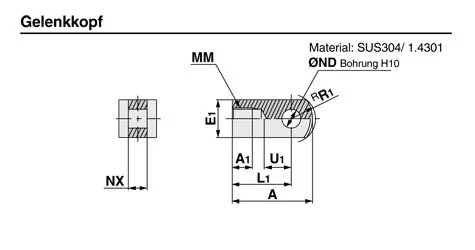 SMC - I-G02SUS - Testa articolata