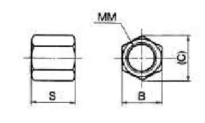 SMC - RBQ32S - Dado di limitazione corsa