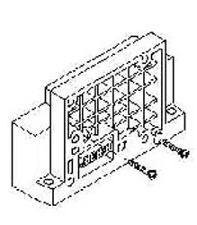 SMC - SV2000-51D-10AR-C10 - Piastra terminale lato D