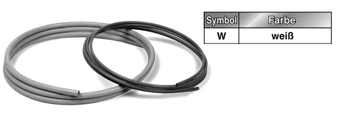 SMC - TRS1208W-100 - Tubo flessibile in nylon morbido, bianco