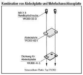 SMC - VK300-42-1A - Piastra cieca