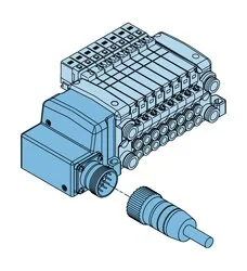 SMC - VV5QC11-06C6MD0 - Piastra di attacco multiplo
