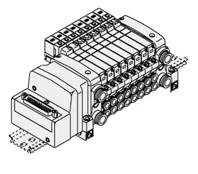 SMC - VVQ1000-57A - Kit di fissaggio su guida DIN