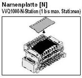 SMC - VVQ1000-N-4 - Piastra nome