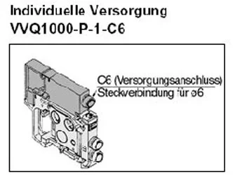 SMC - VVQ1000-P-1-C6 - Alimentazione addizionale