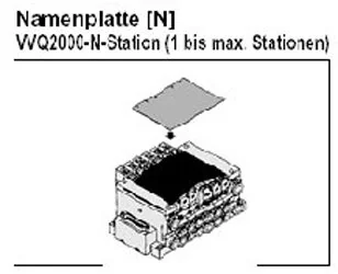 SMC - VVQ2000-N-12 - Piastra nome