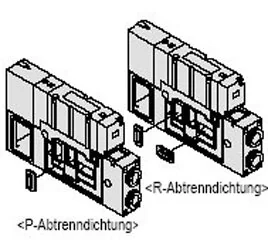 SMC - VVQ4000-16A - P/R Separazione Guarnizione