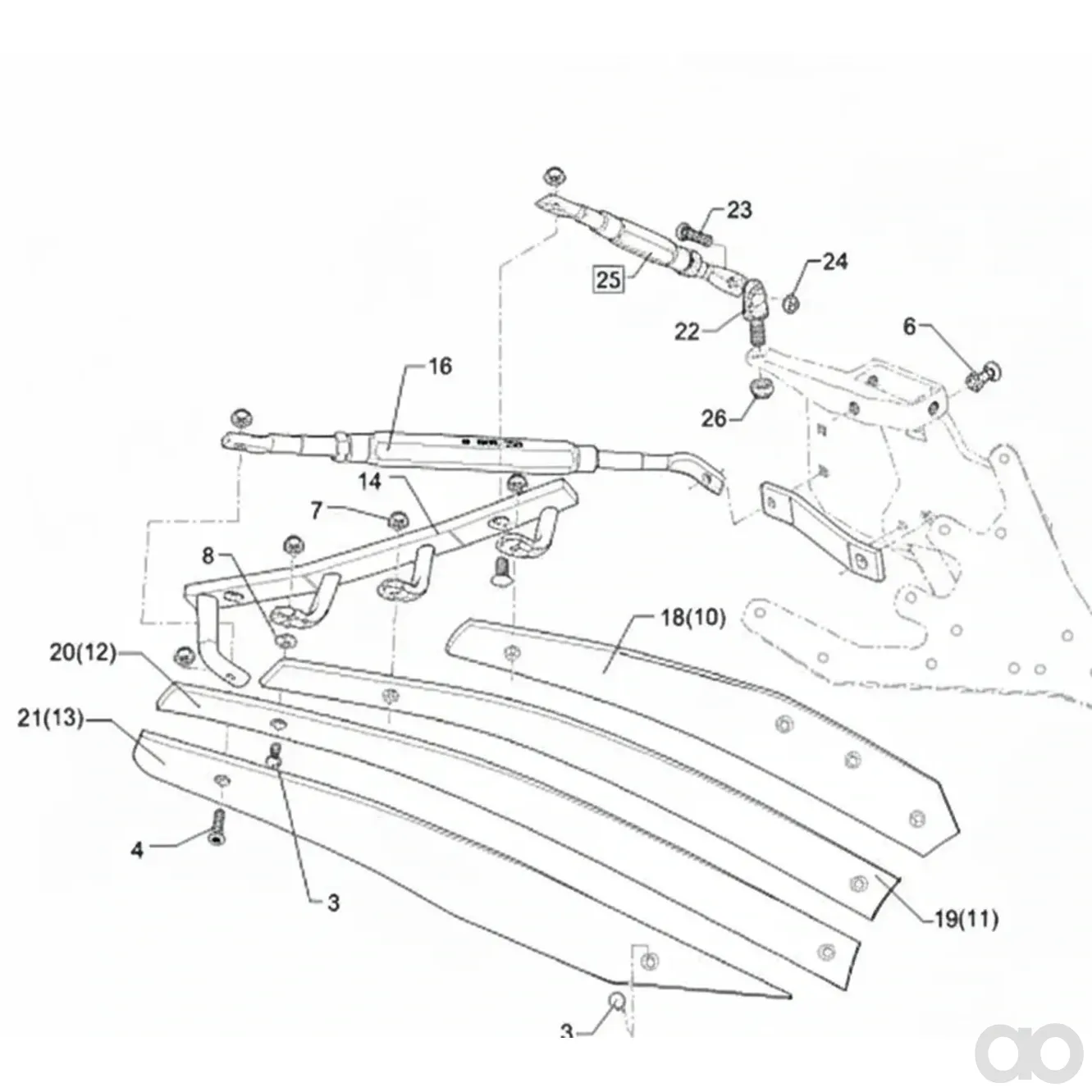 Lemken - 34410040 - Lamella per aratro