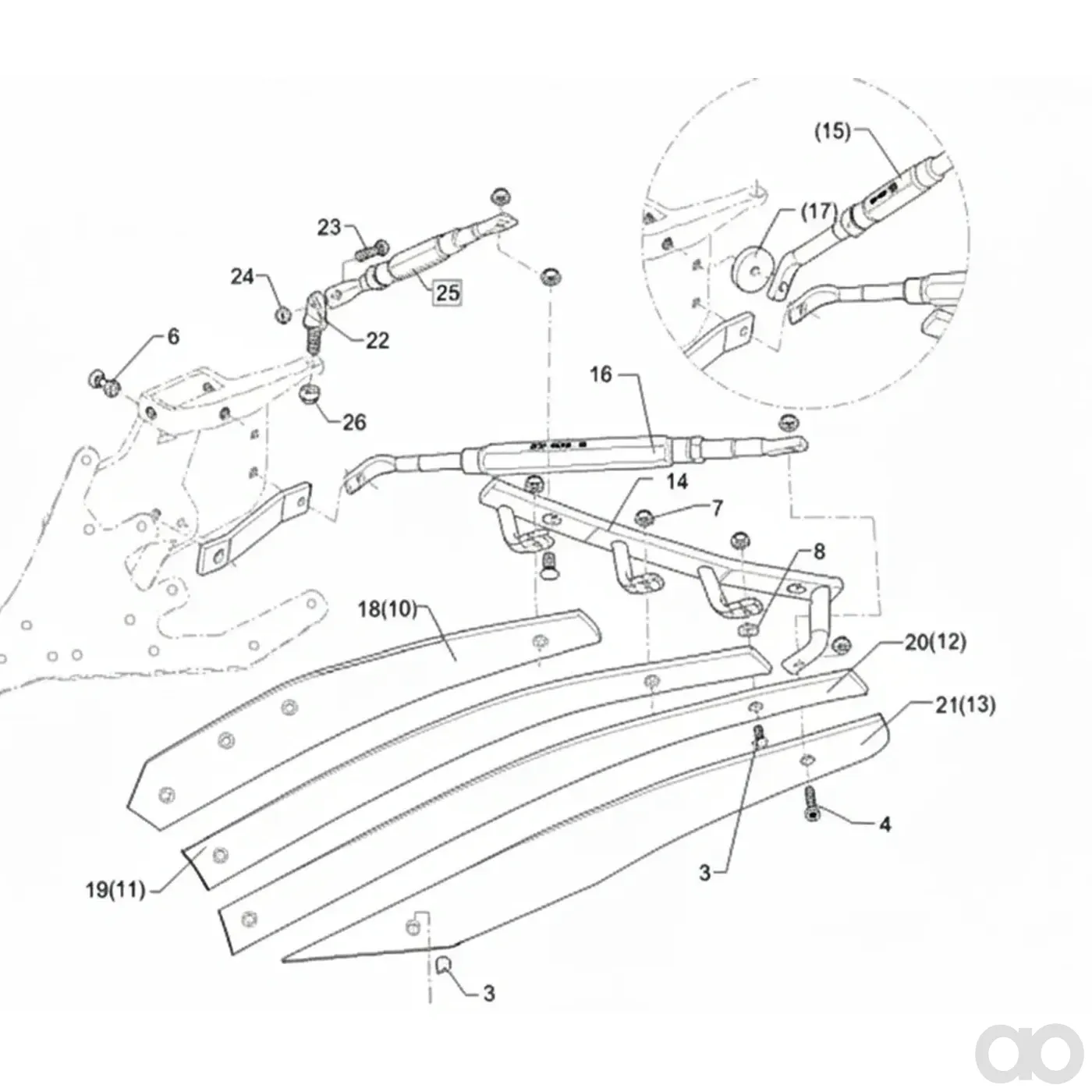 Lemken - 34410041 - Lamella per aratro