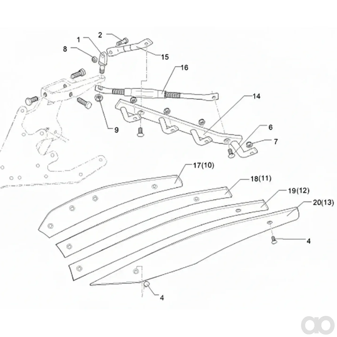Lemken - 3444029 - Lamella per aratro