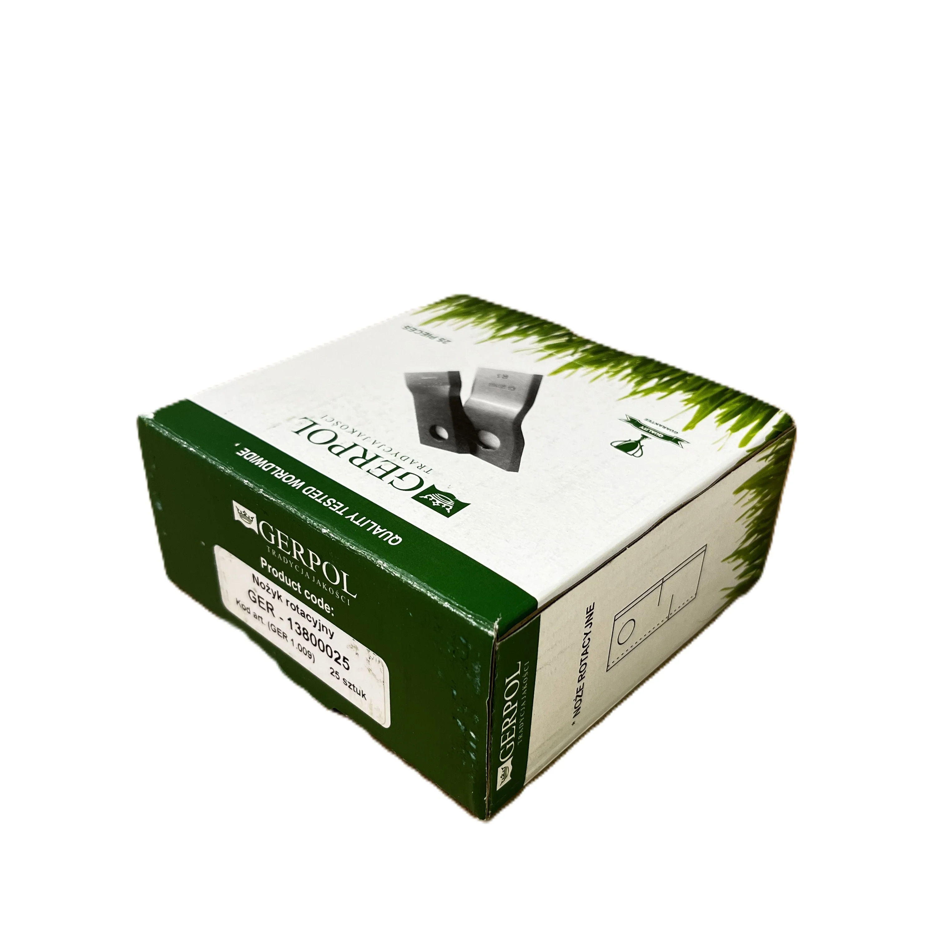 Gerpol - 13800025 - Coltello per falciatrice rotante - Confezione da 25