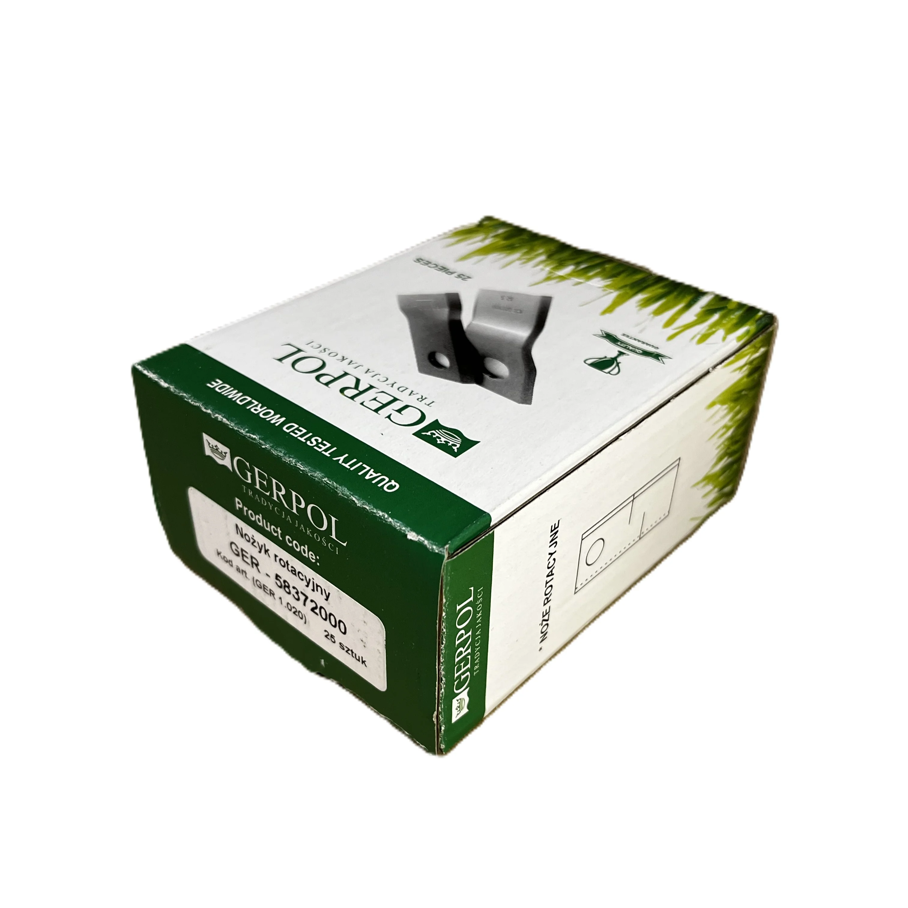 Gerpol - 5837200 - Coltello per falciatrice rotante - Confezione da 25