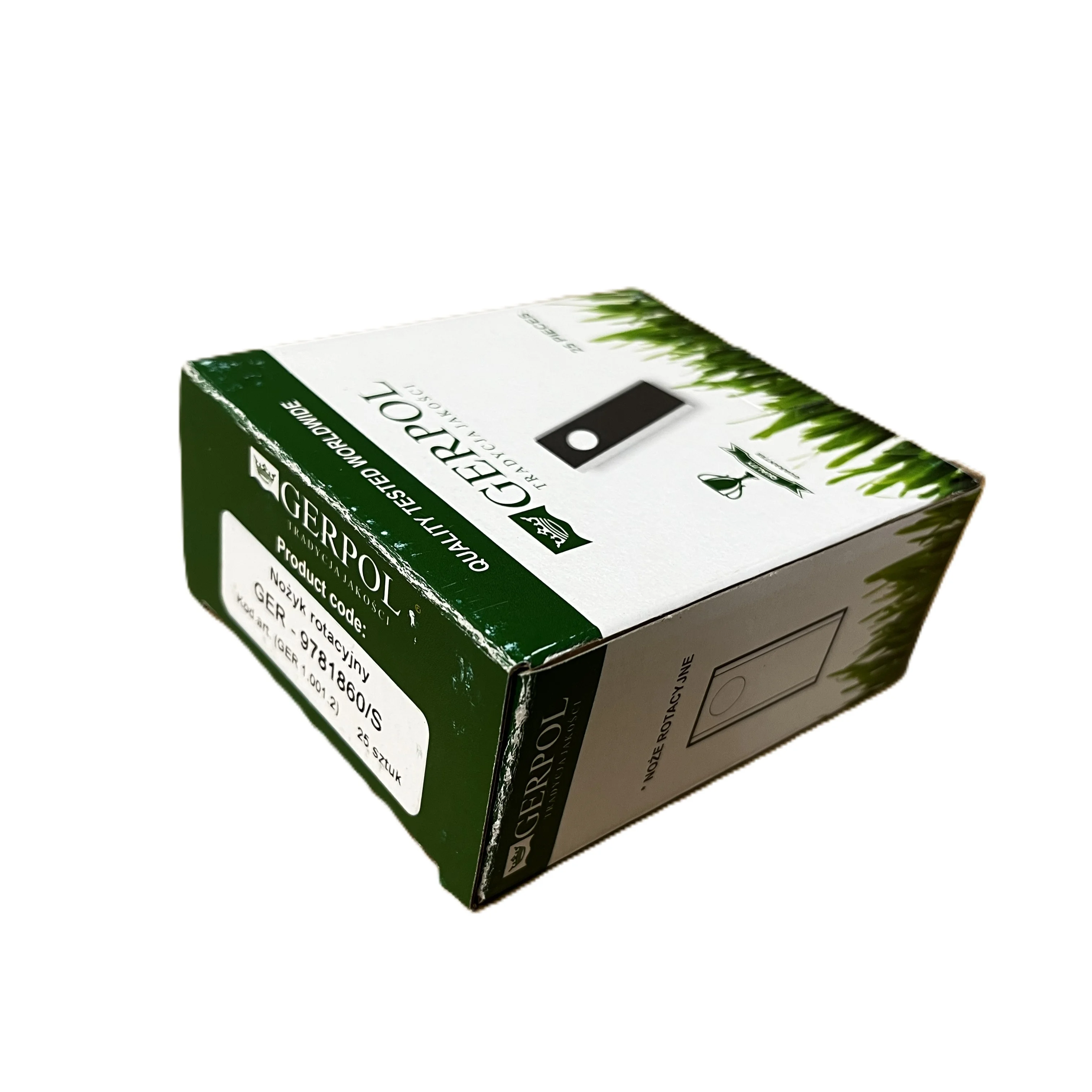 Gerpol - 9781860/S - Coltello per falciatrice rotante affilato R - Confezione da 25