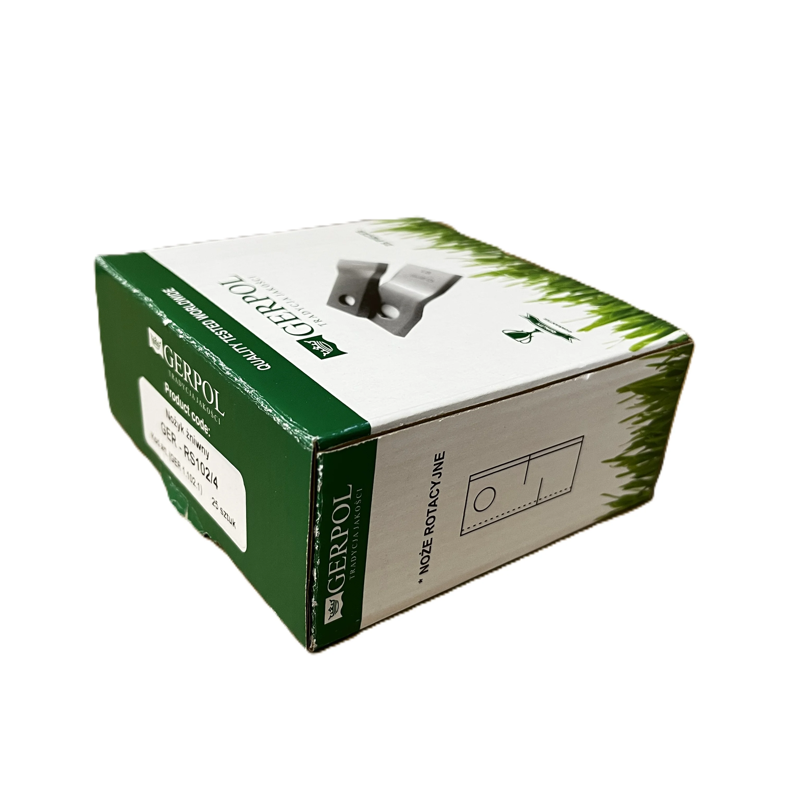 Gerpol - RS102/4 - Coltello per falciatrice rotante - Confezione da 25