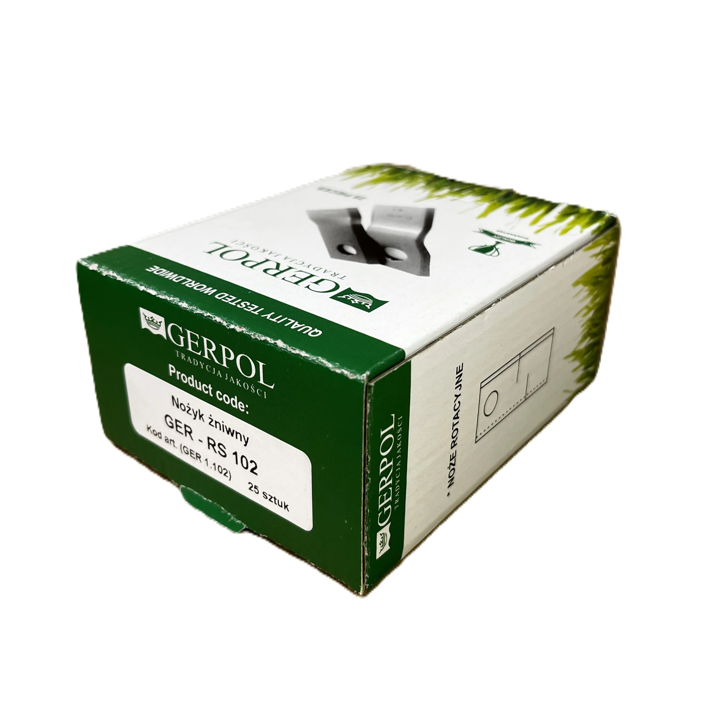 Gerpol - RS102 - Coltello per falciatrice rotante - Confezione da 25