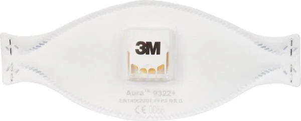 3M - 9322P010 - Maschera antipolvere FFP2 con valvola 9322+ 10pcs