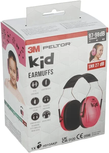 3M - H510AKP - Cuffie antirumore per bambini 27dB rosa