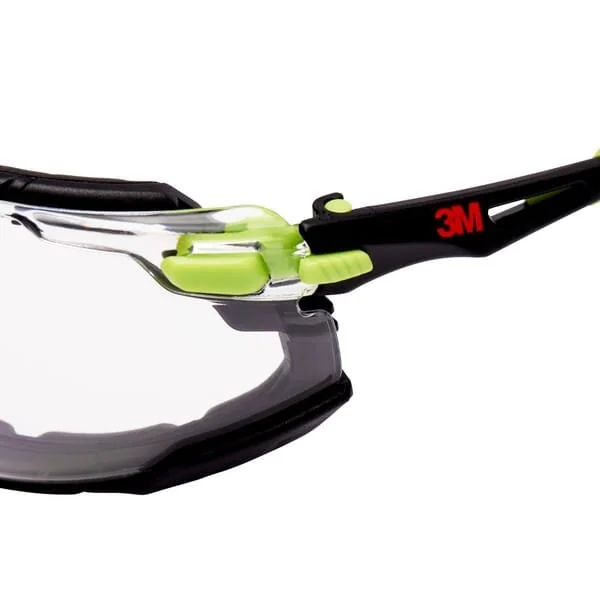 3M - S1201SGAFKT - Occhiali di sicurezza Solus™ 1000 verdi/neri lente trasparente
