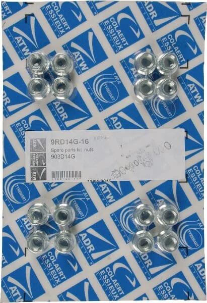 ADR - 9RD14G16 - Set dado ruota acciaio