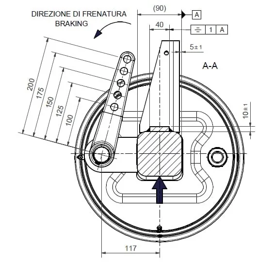 ADR - A9067130S2300 - Asse ruota Vk90 6M18 freno 300