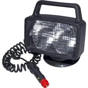 AJ BA - 1400150060 - Faro da lavoro alogeno, rettangolare, trasparente, magnetico, mm