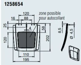 Al Ko - 1258654 - Protezione spruzzo 220mm nero