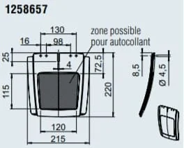 Al Ko - 1258657 - Protezione spruzzo 240mm nero