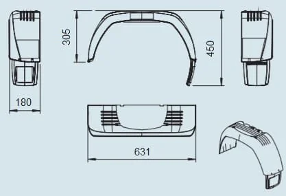 Al Ko - 1258853 - Parafango con protezione dagli schizzi